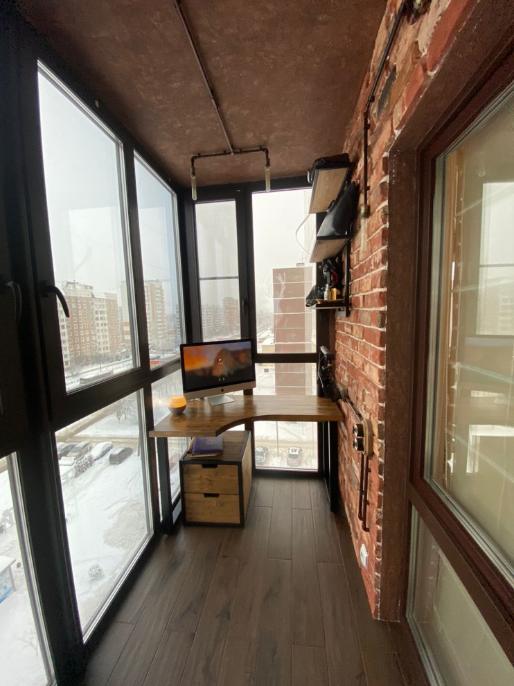 Балкон-кабинет в стиле лофт, Электросталь