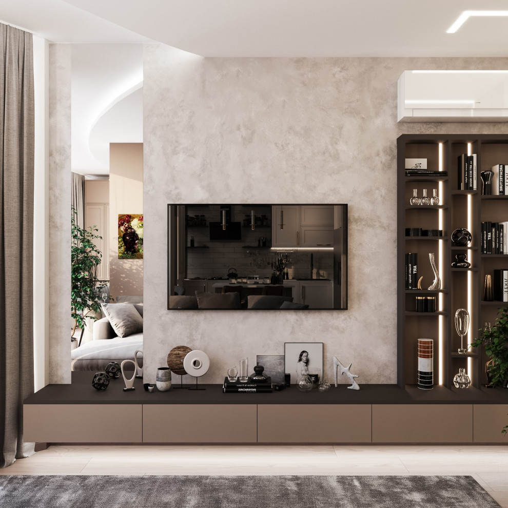 Дизайн кухни-гостиной