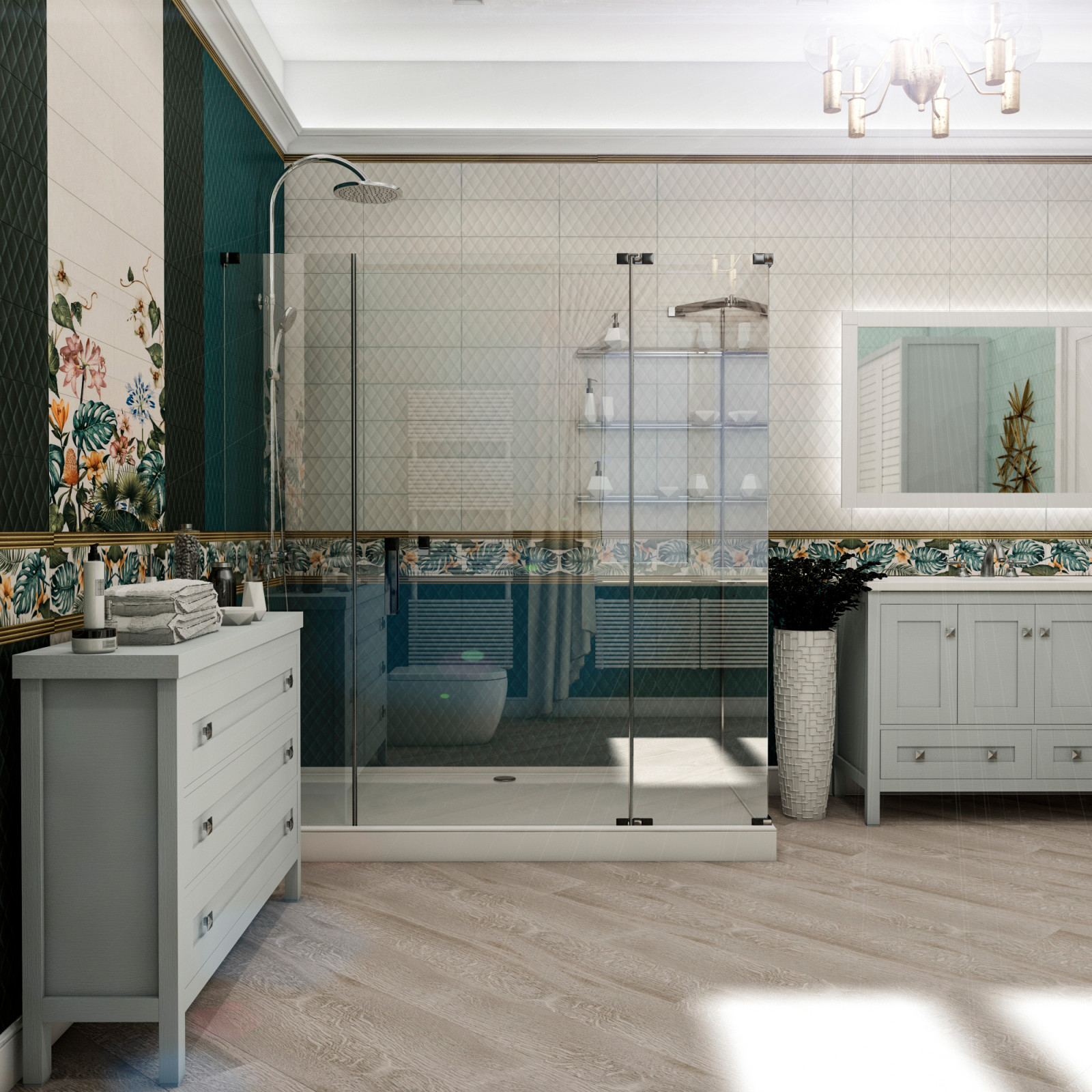 Интерьер загородного дома "Весенняя"