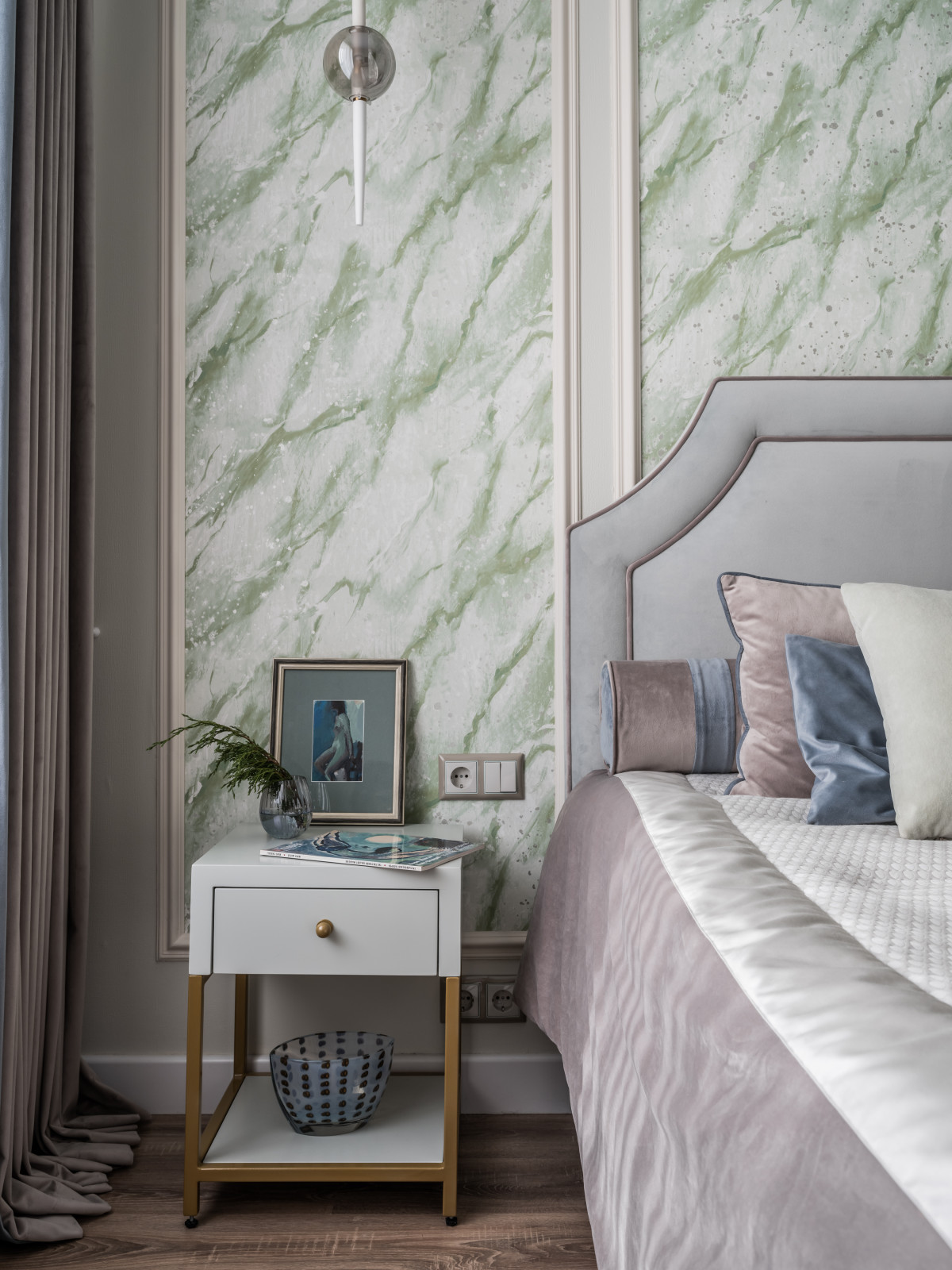 Фрагмент спальни квартиры в ЖК "Испанские кварталы"