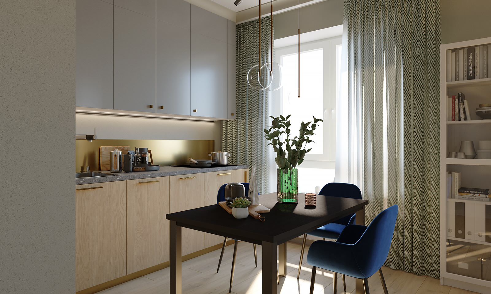 Интерьер квартиры 38 м2 в г. Москва