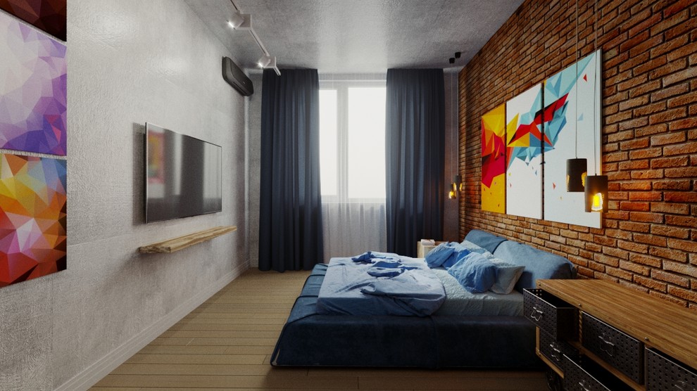 Спальня лофт