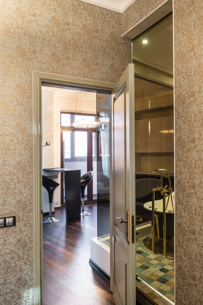 Проект недели: ванная-«аквариум» 5 м кв. для двоих