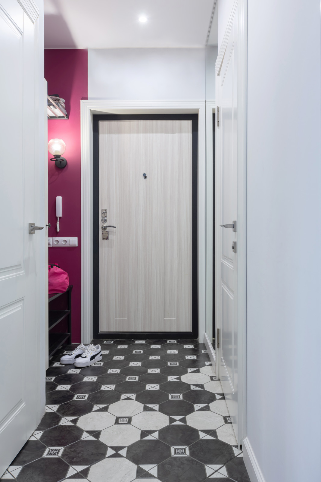 Дизайн-проект квартиры в ЖК "Новый Оккервиль" Минимализм с яркими акцентами 36м2