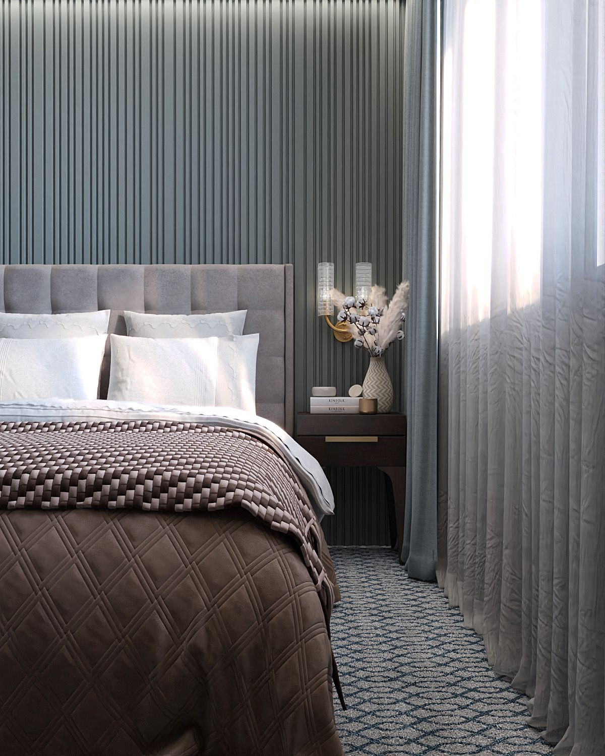 Панели для стен и карниз из гипса в квартире