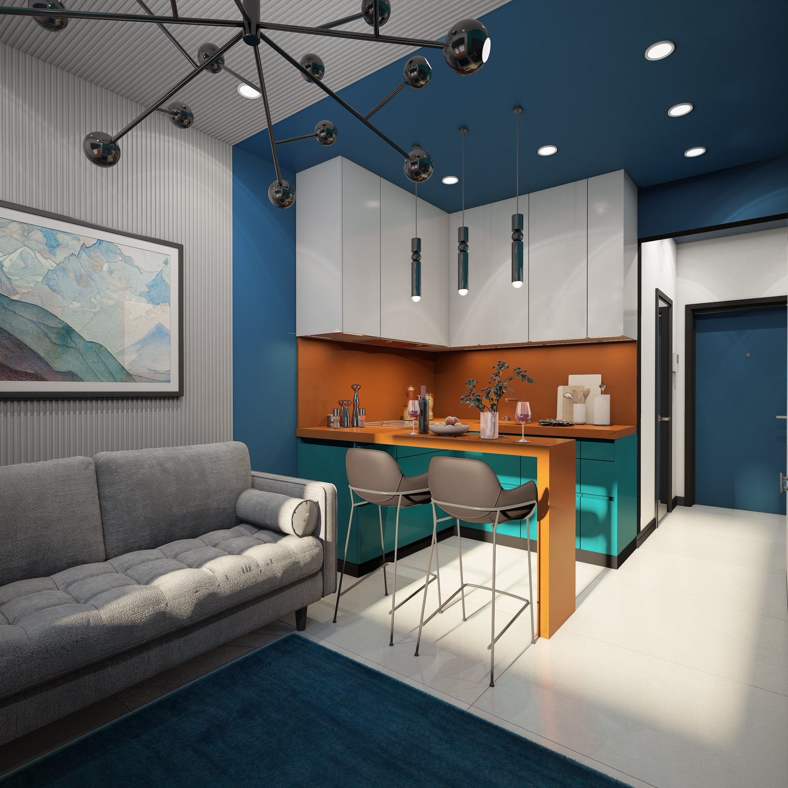 Студия в ЖК Молодогвардейская 36