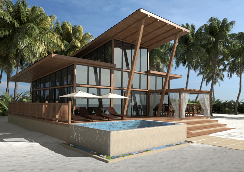 Дом на побережье индийского океана