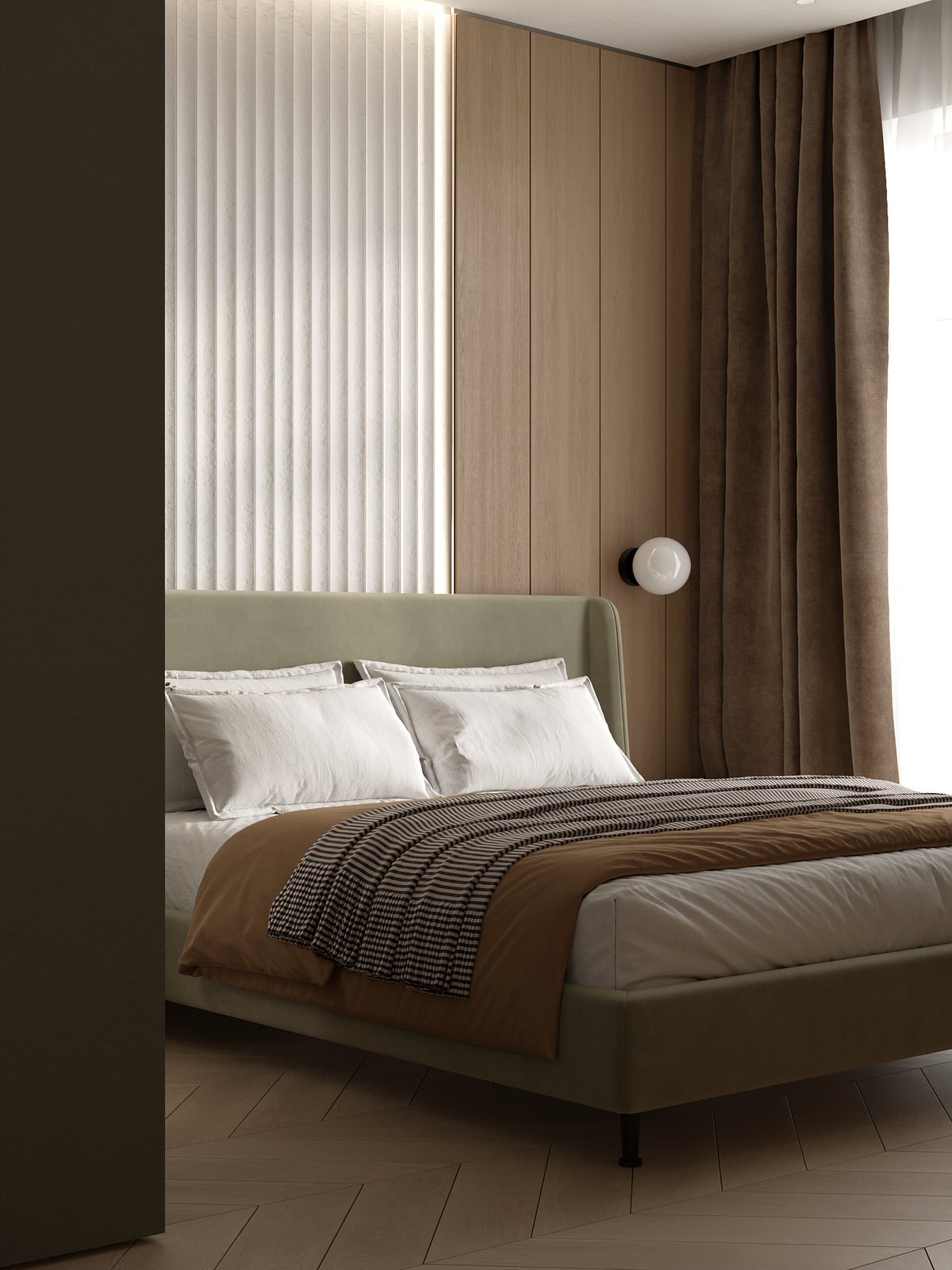 Проект 2-х уровневой квартире в эко-стиле.