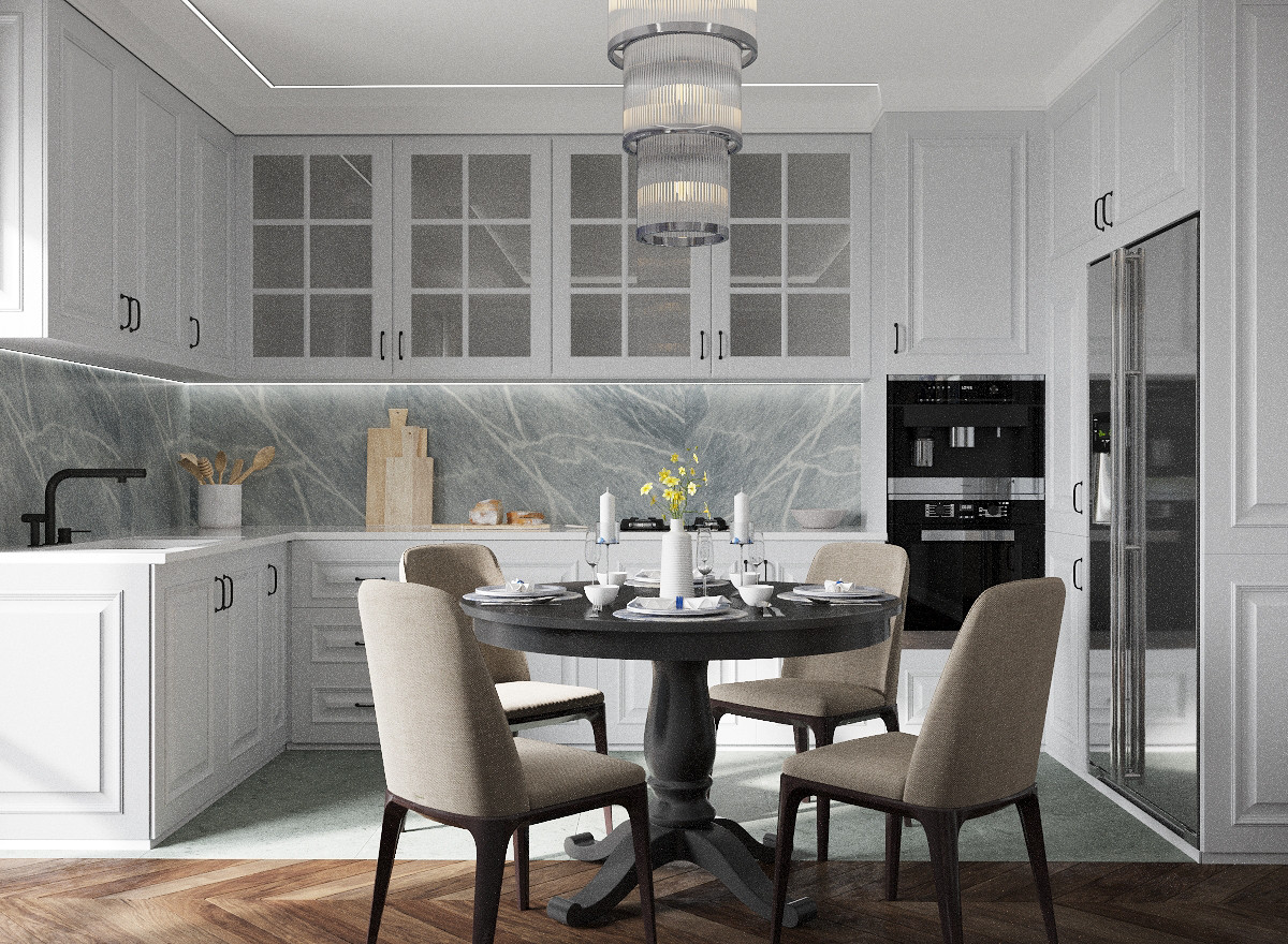 Дизайн-проект частного дома в стиле неоклассика