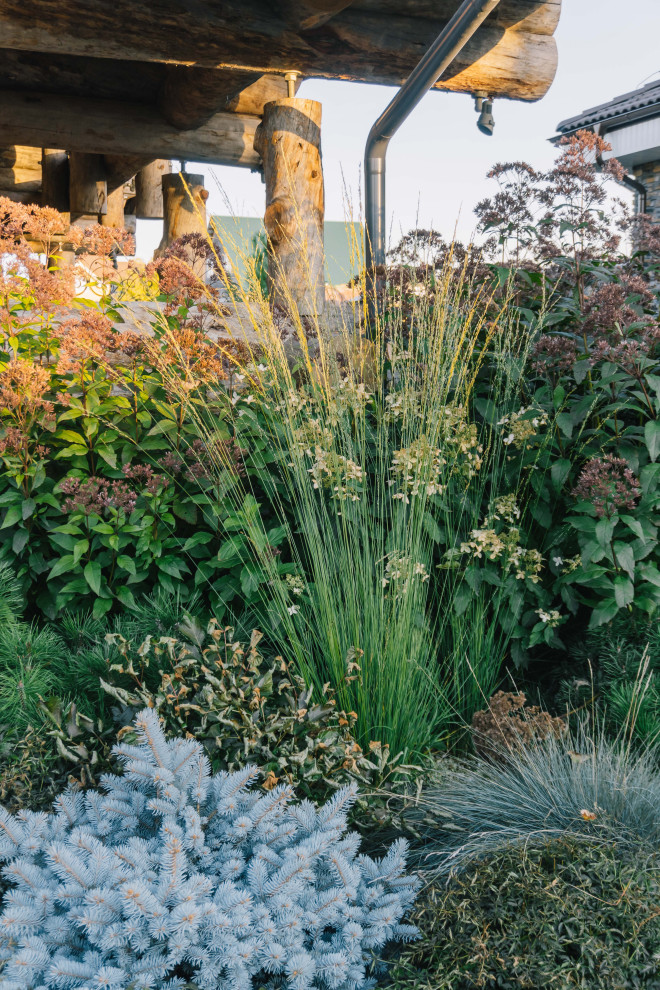 Сад с подпорными стенами
