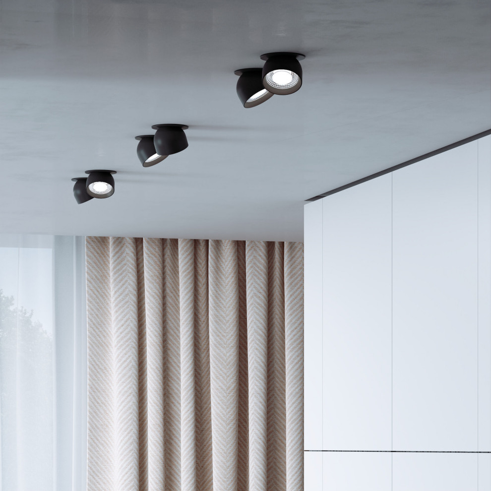 Светильник встраиваемый светодиодный Uno 8W 4000K черный