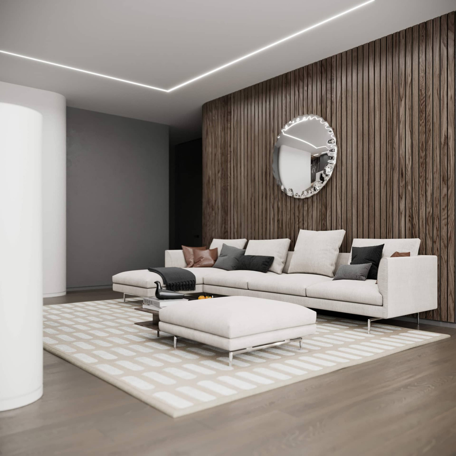 Дизайн и ремонт квартиры в ЖК «Кутузовская Ривьера» — Космос в городе