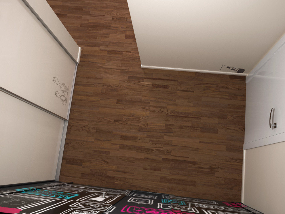 вестибюль квартиры в стиле фьюжн, поп-арт