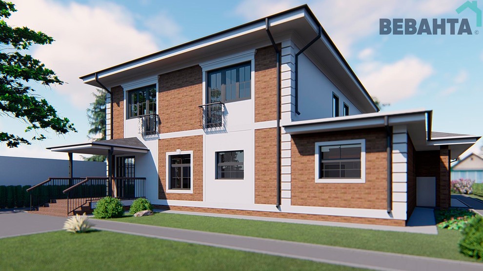 Коттедж по проекту "Фаворит"