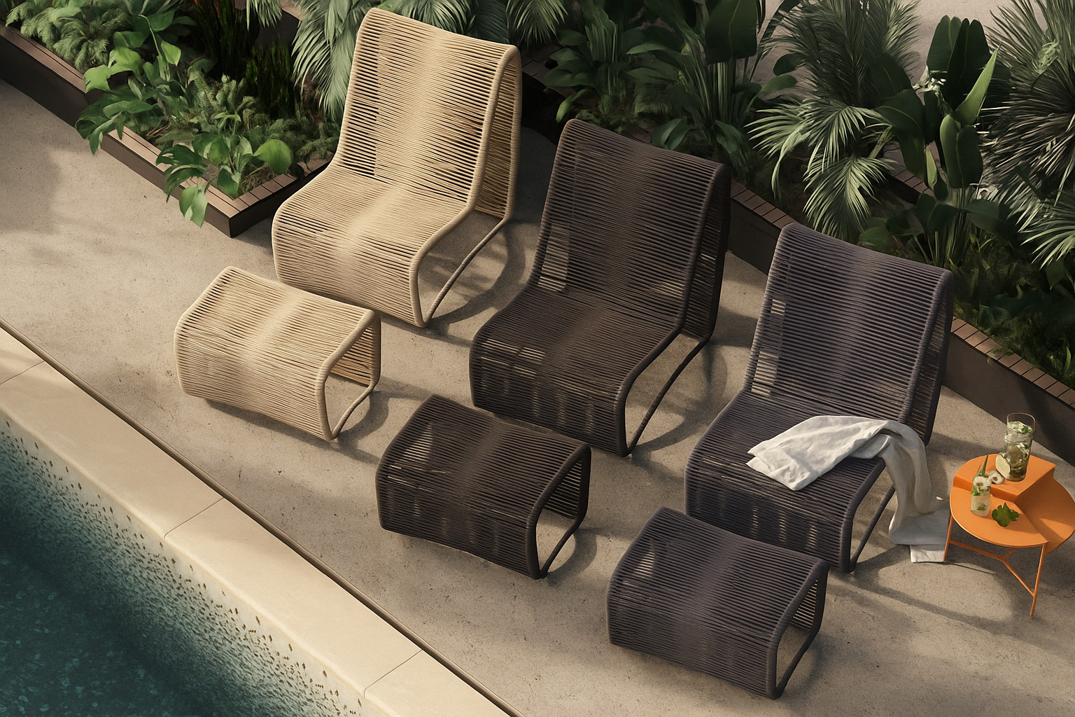 Кресло из ротанга