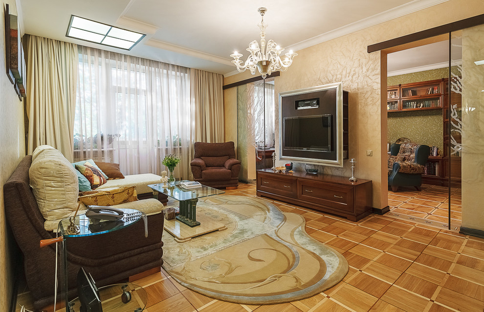 Квартира с архитектурной темой в интерьере