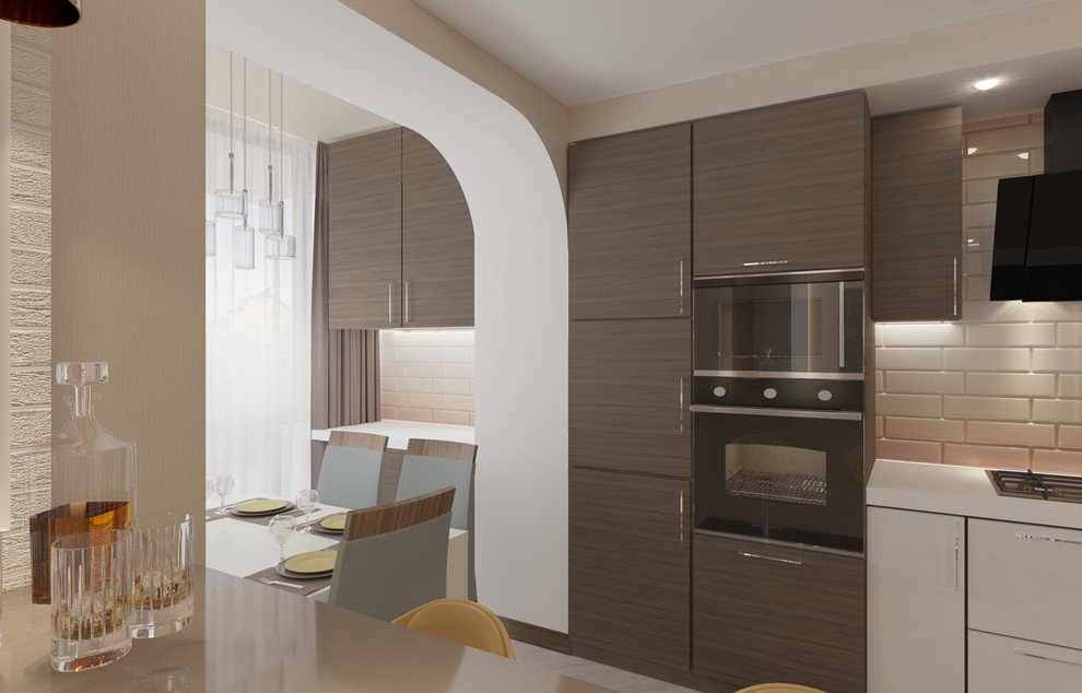 Дизайн квартиры-студии для молодой семьи