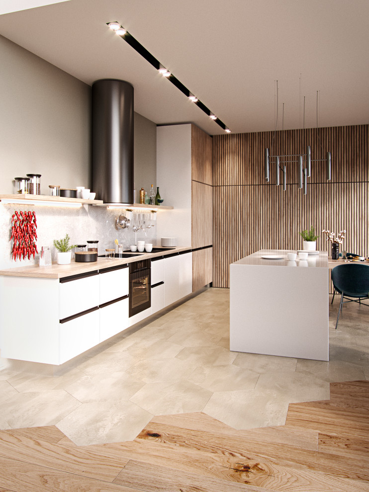 Кухня, минимализм, 2019