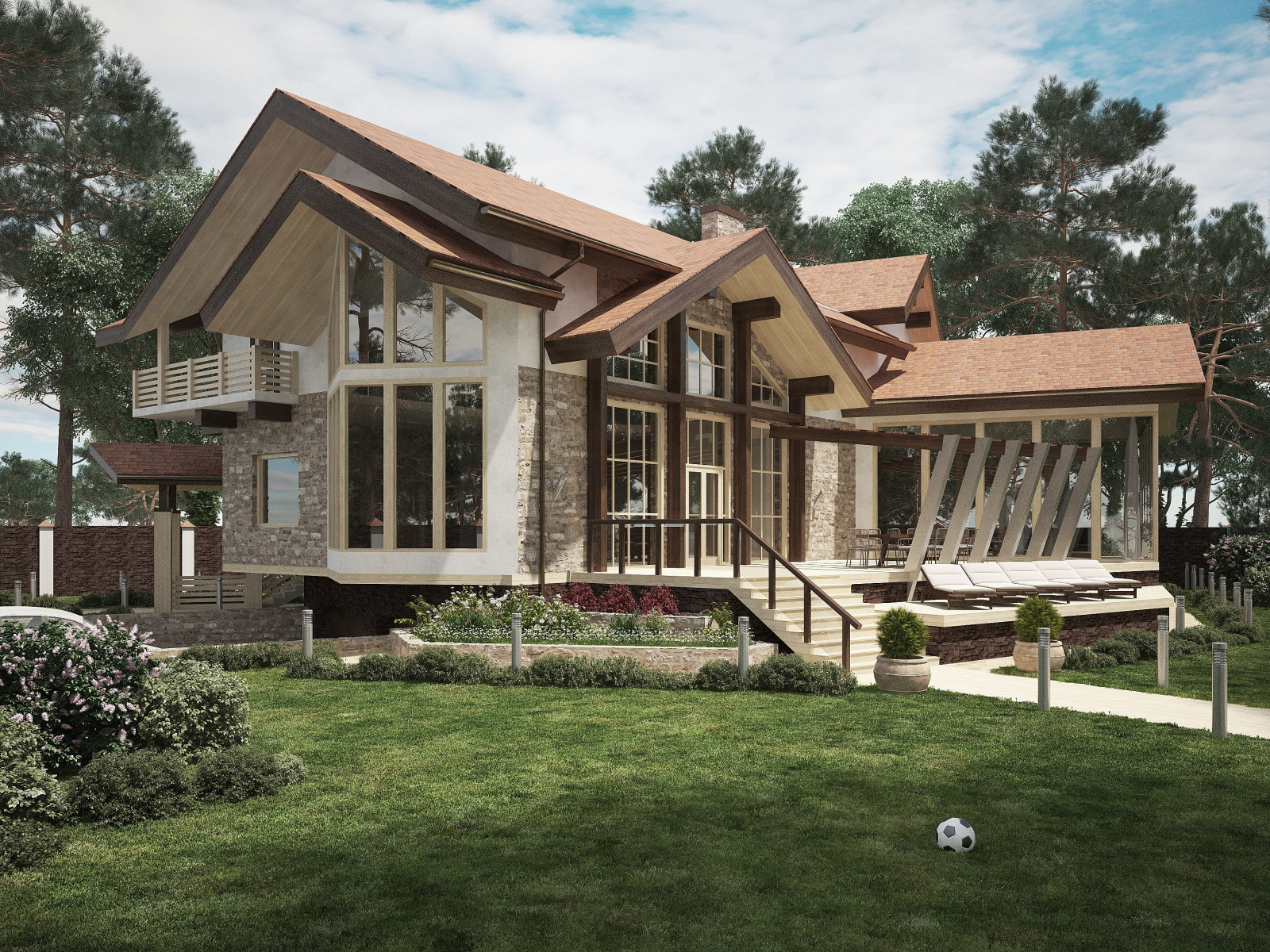 Обложка проекта: КОНЦЕПЦИЯ ДОМА В СТИЛЕ ШАЛЕ