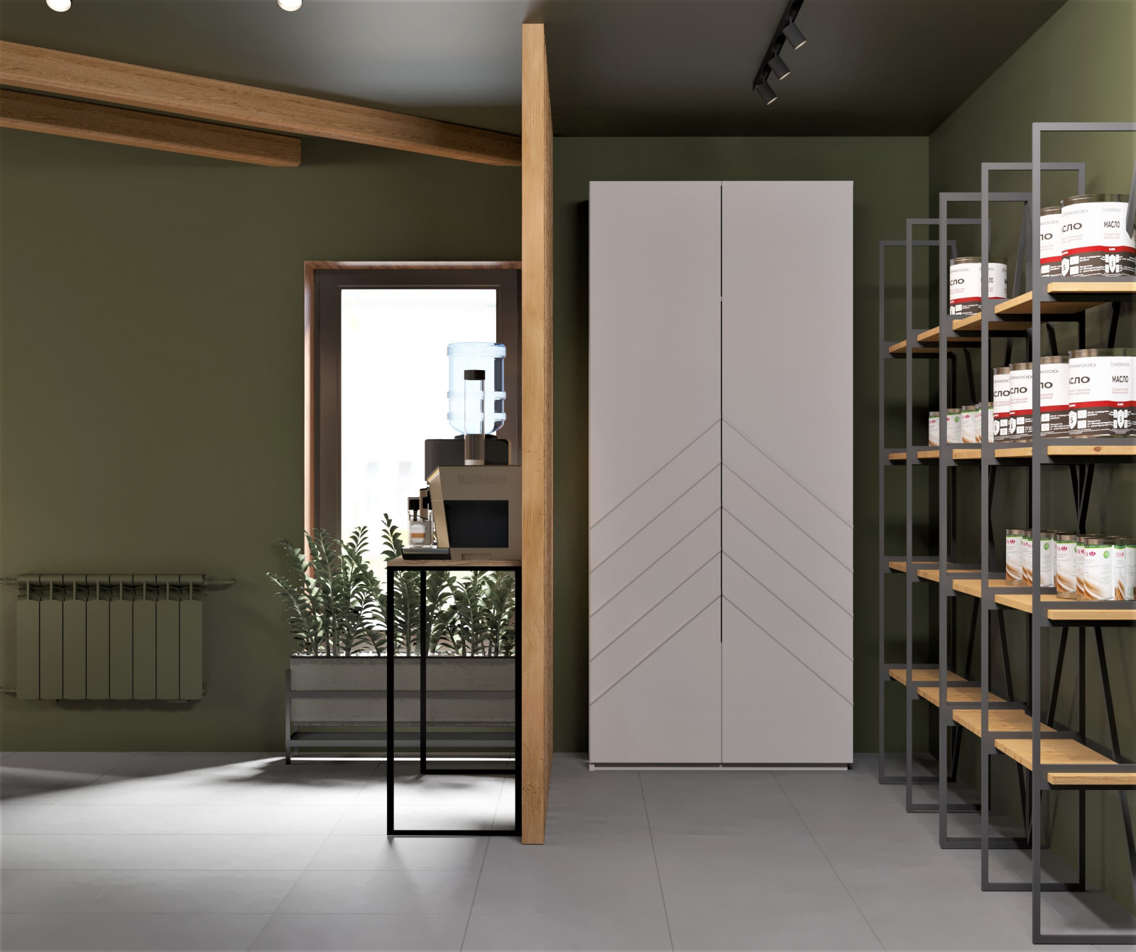 Обложка проекта: Шоурум экологичных масел и красок для дерева, 64м2 в г. Тюмень