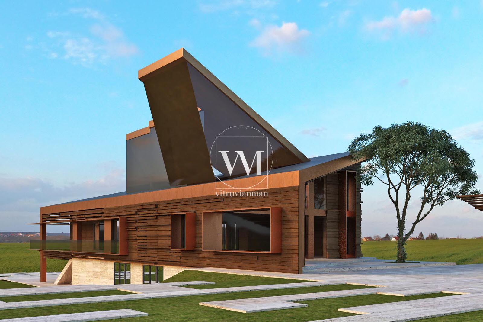 Дом в современном стиле - Архитектура дома - Проектирование дизайн строительство