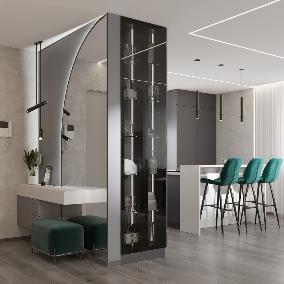 Дизайн интерьера дома, поселок Шершни