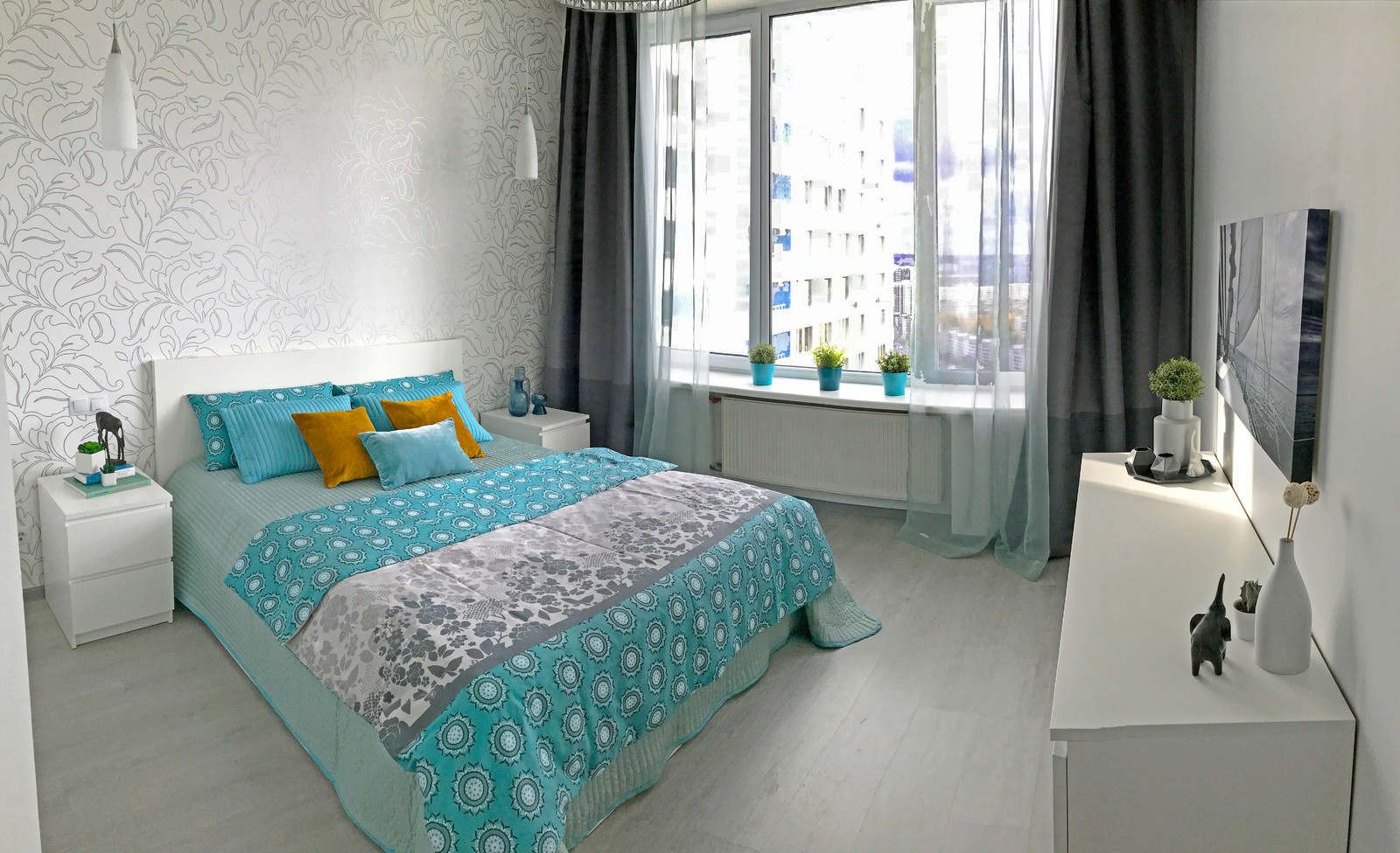 Современный интерьер в ЖК "Авеню 77" 95 кв. м