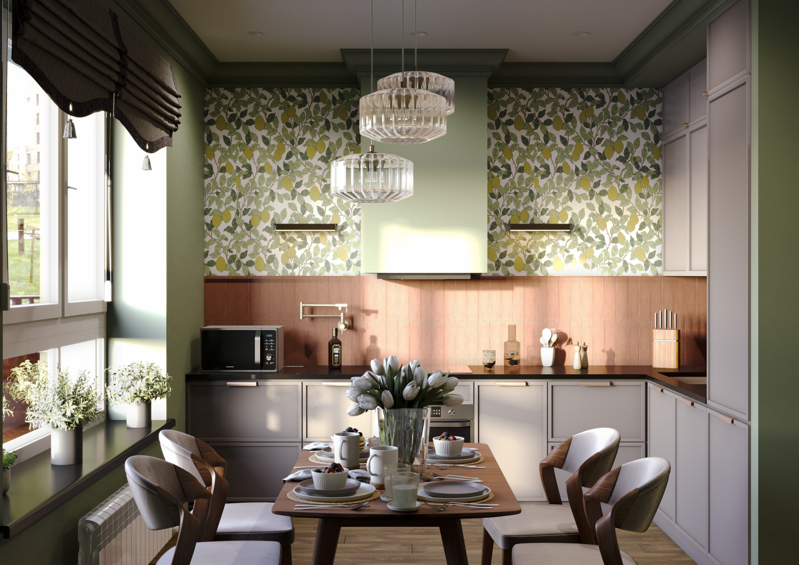 Эклектика в насыщенных оттенках