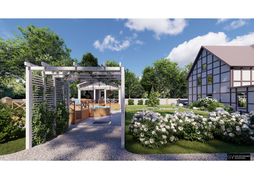 Концептуальный проект ландшафта частного дома