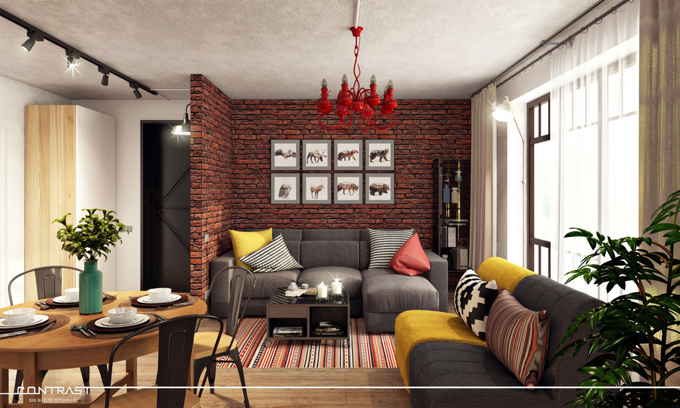 Вид на зону гостиной