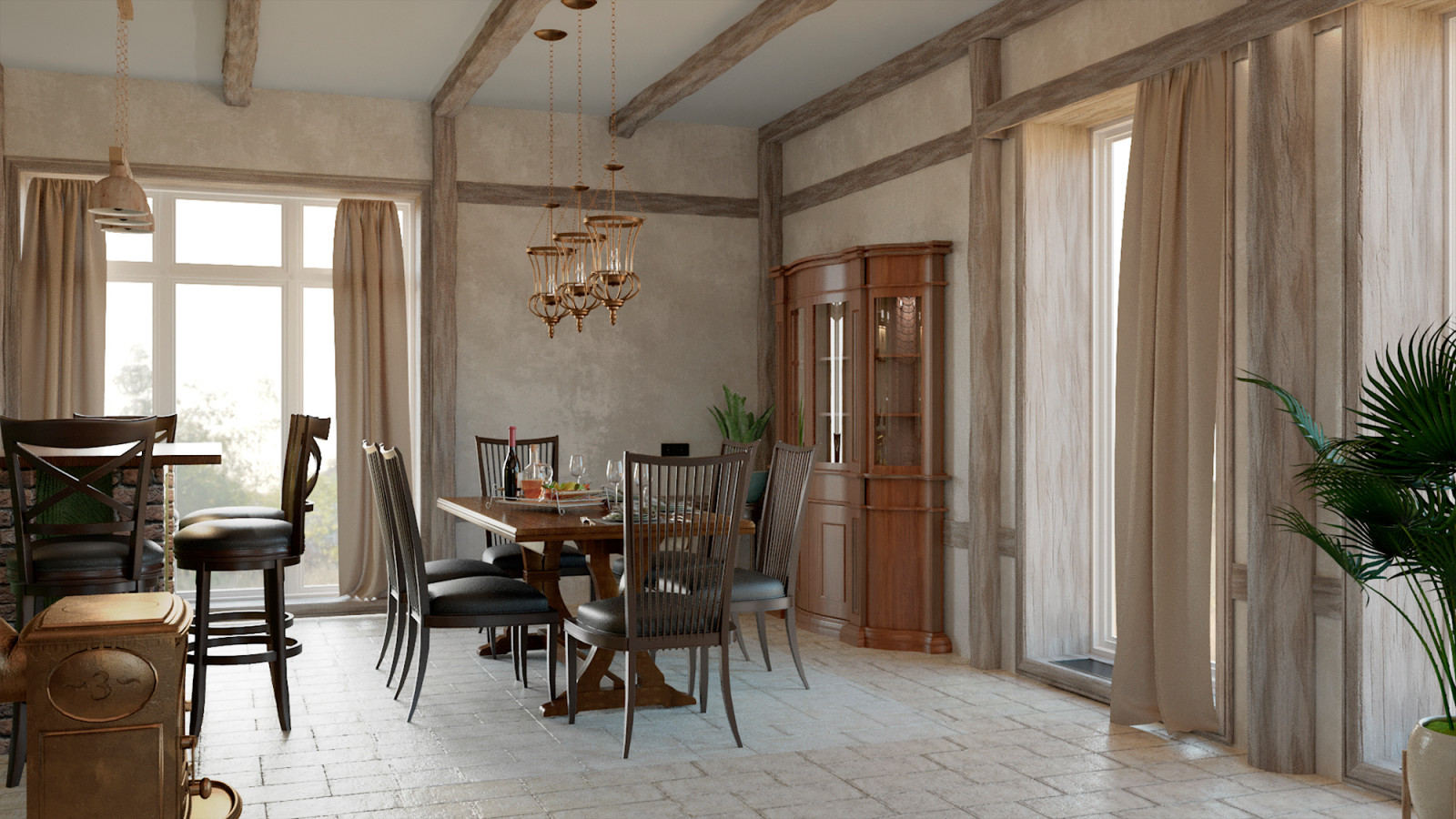 Частный жилой дом. Первый этаж