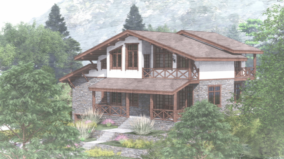 Обложка проекта: Частный жилой дом в Красной поляне