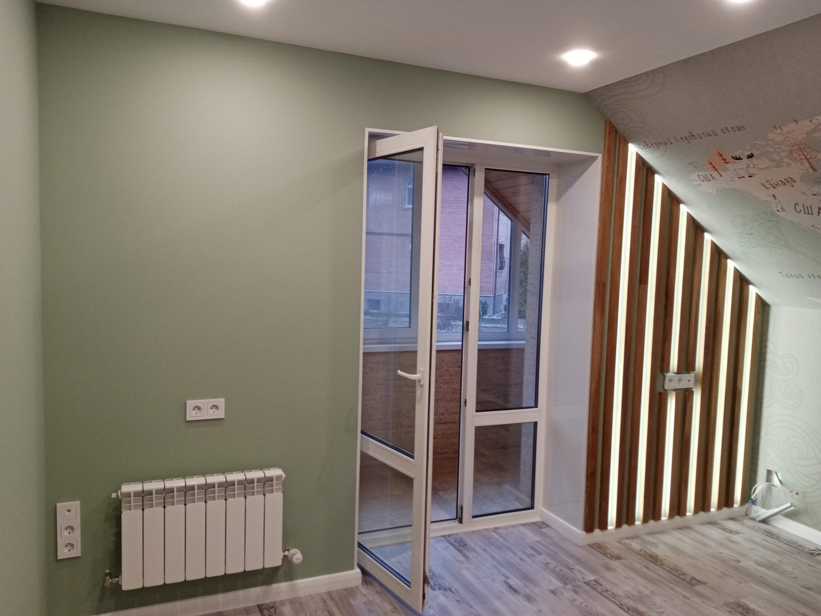 детская на мансардном этаже