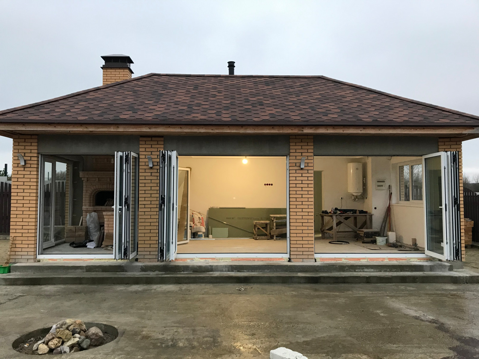 Двери в сложенном состоянии