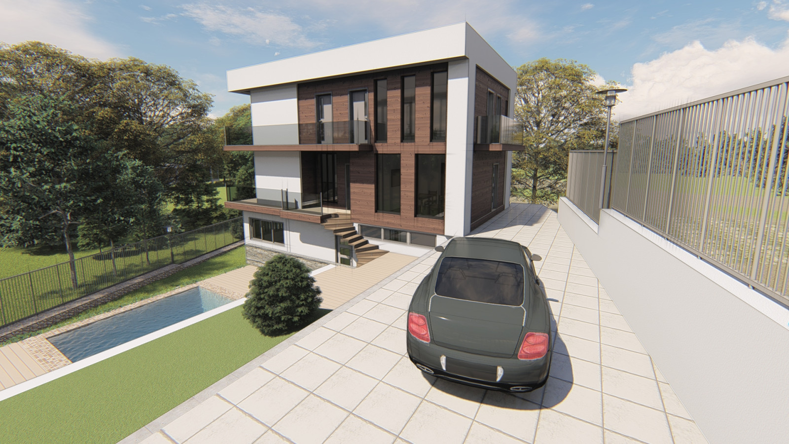 Обложка проекта: Проект реконструкции недостроенного дома (привязка к существующему цоколю).