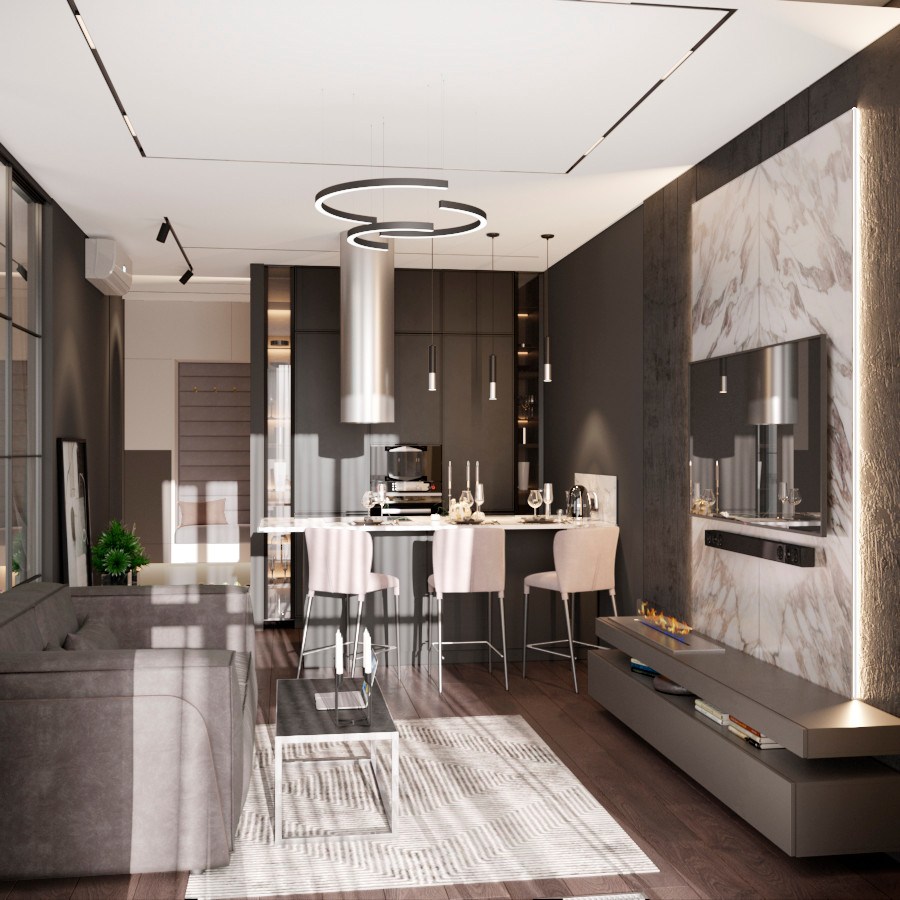 Кухня-гостиная