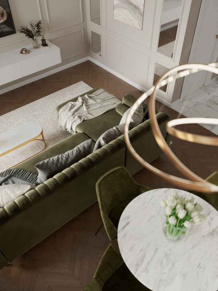 Дизайн проект однокомнатной квартиры в г.Оренбург, жк "Новая высота"