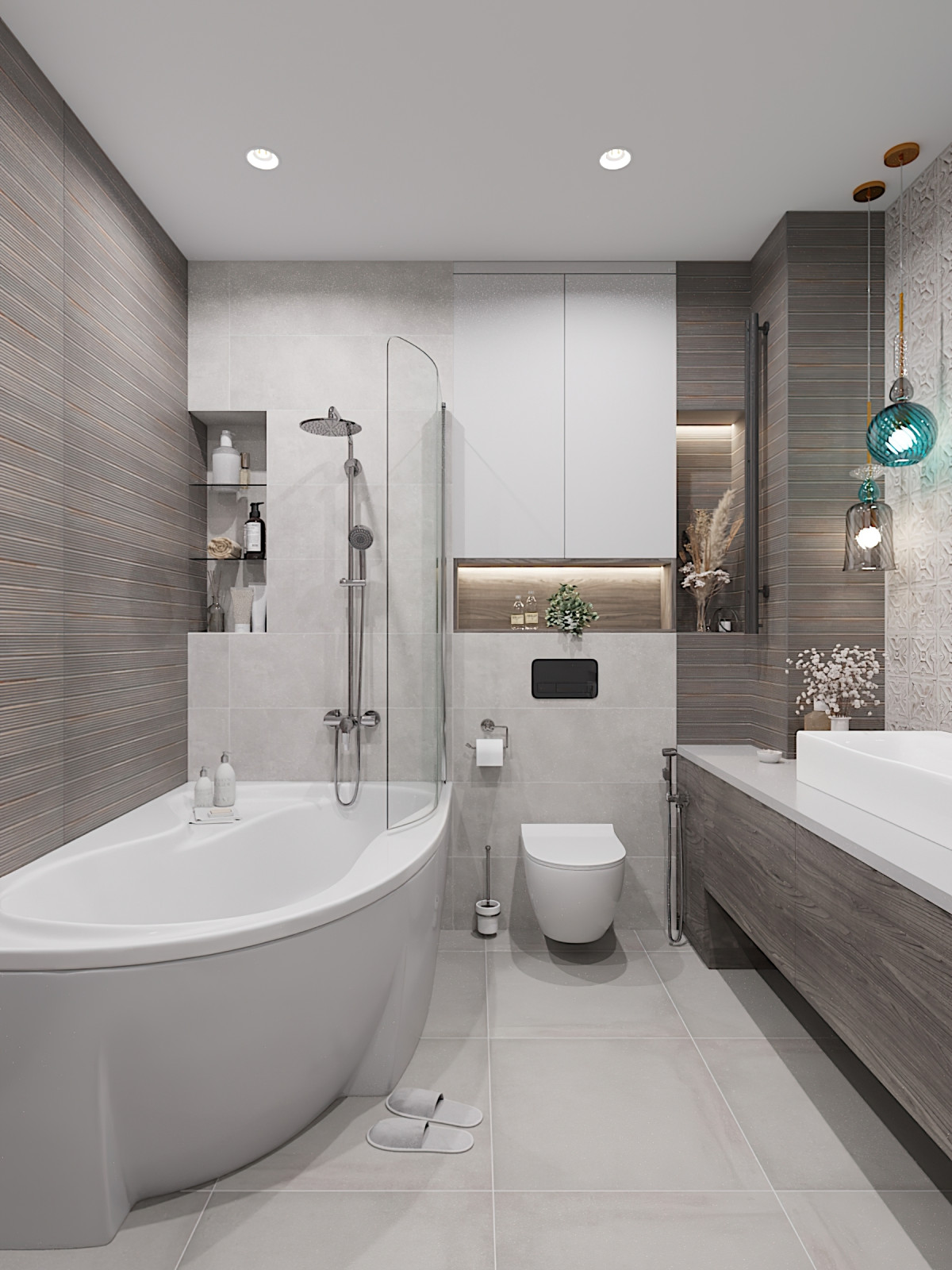 "КВАРТИРА В СИНЕ-ЗЕЛЁНЫХ ТОНАХ"