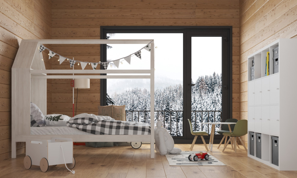 Дизайн-проект интерьера загородного дома (из бруса)