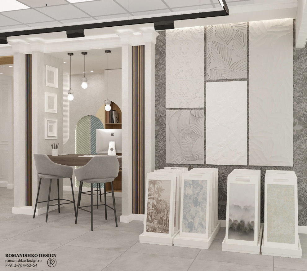 Дизайн выставочного зала магазина лепного декора "HIWOOD"