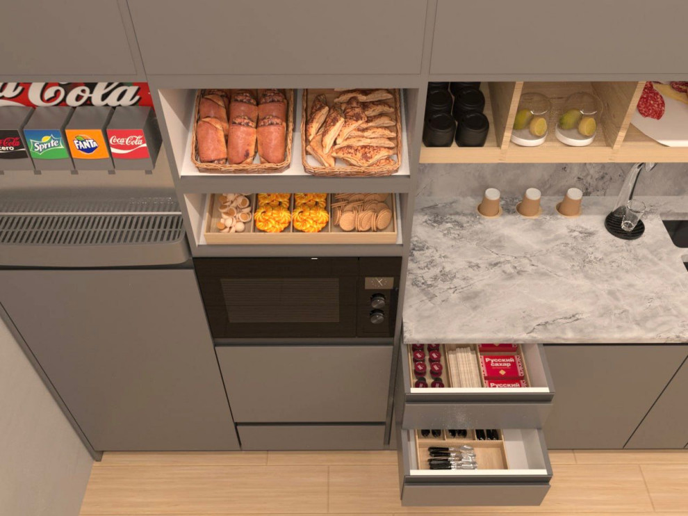 Проектирование кухни с наполнением