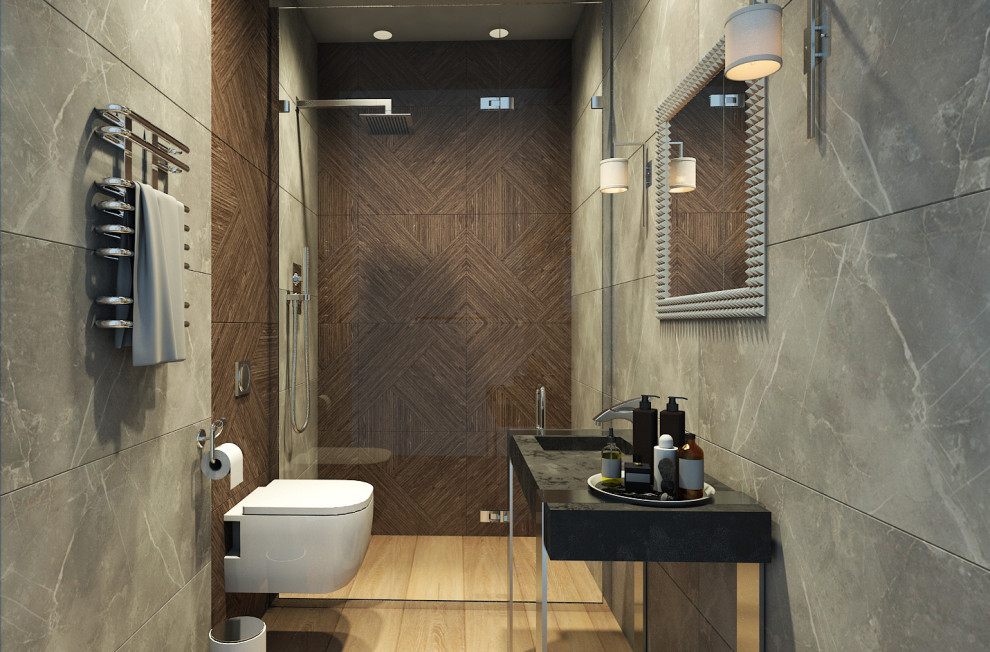 Обложка проекта: Дизайн проект в стиле  Хай тек  96 кв.м