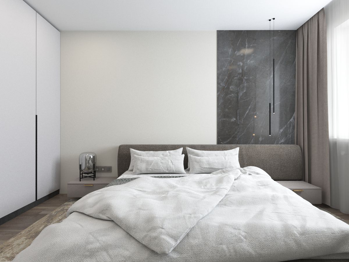 Обложка проекта: Варианты оформления стены в одной спальне