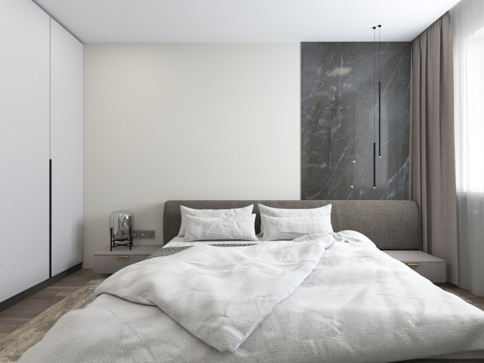 Обложка проекта: Варианты оформления стены в одной спальне