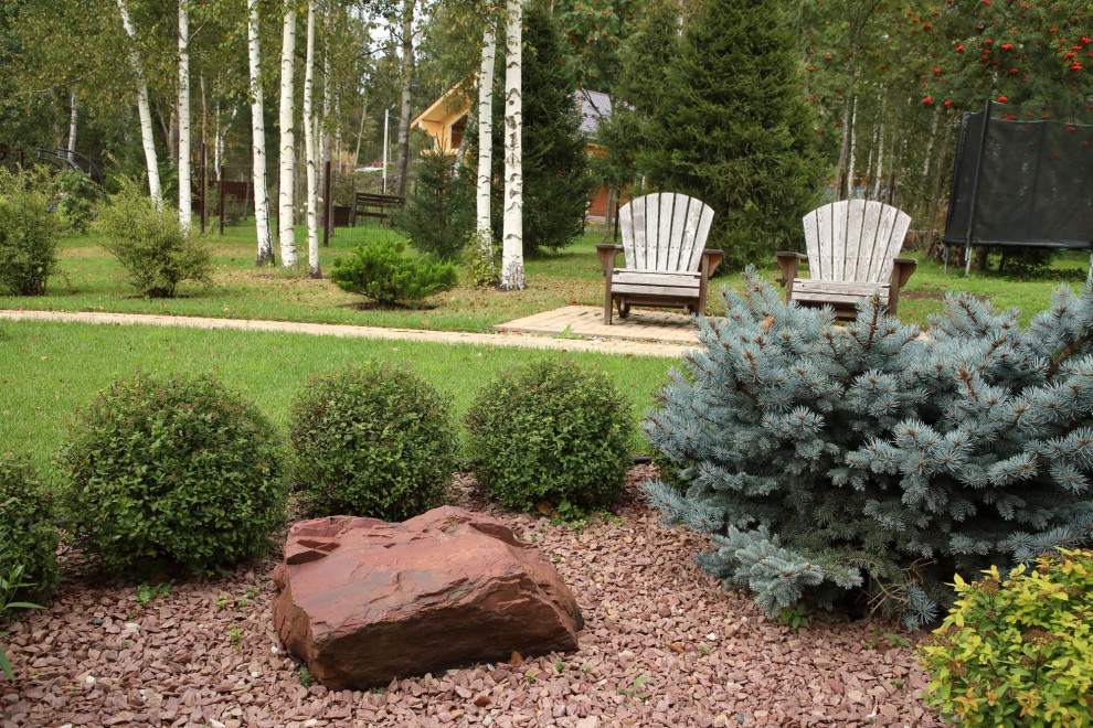 КП Никольское Лесное. Ландшафт, Автоматический полив. Беседка.