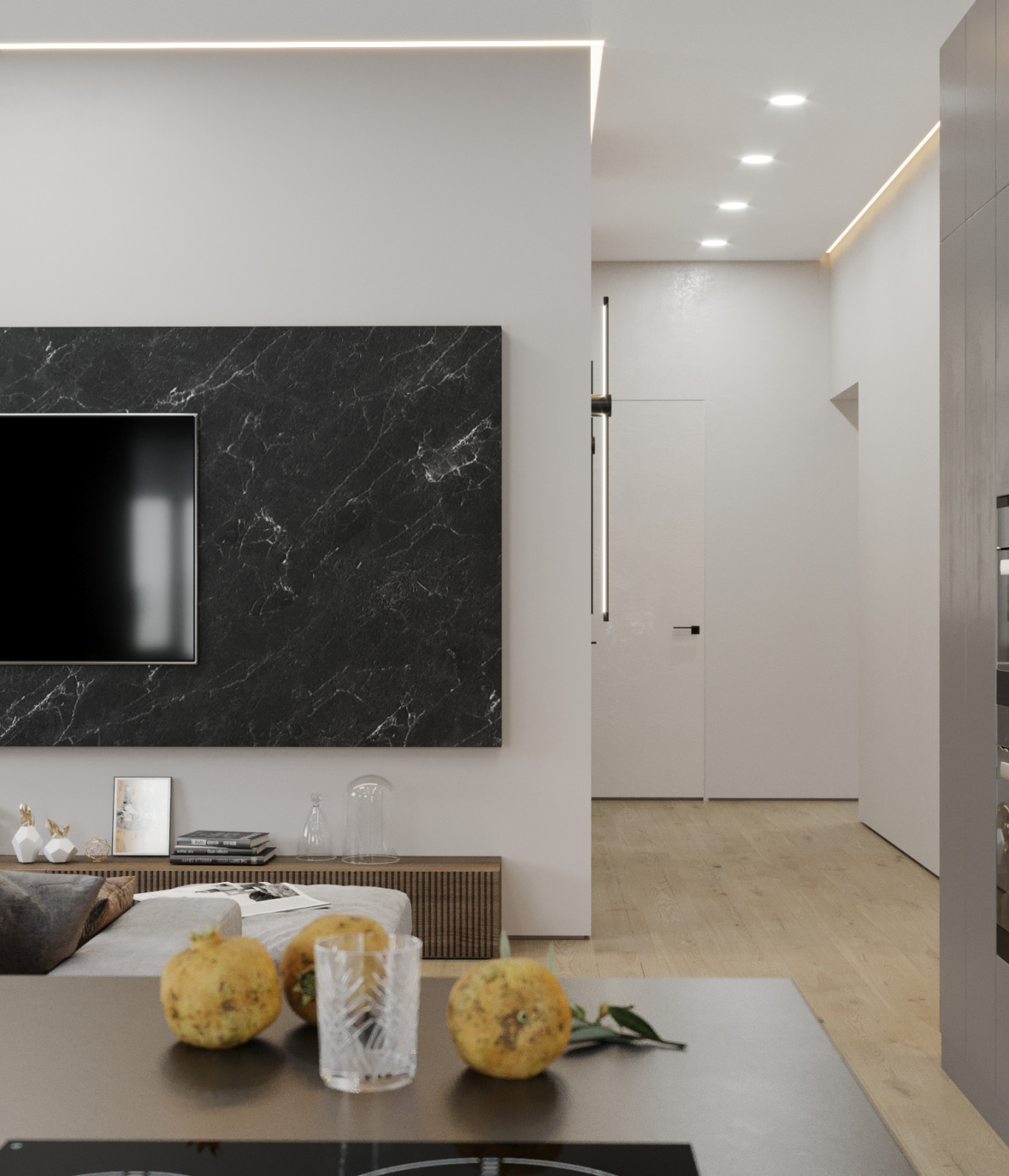 Квартира в серых тонах