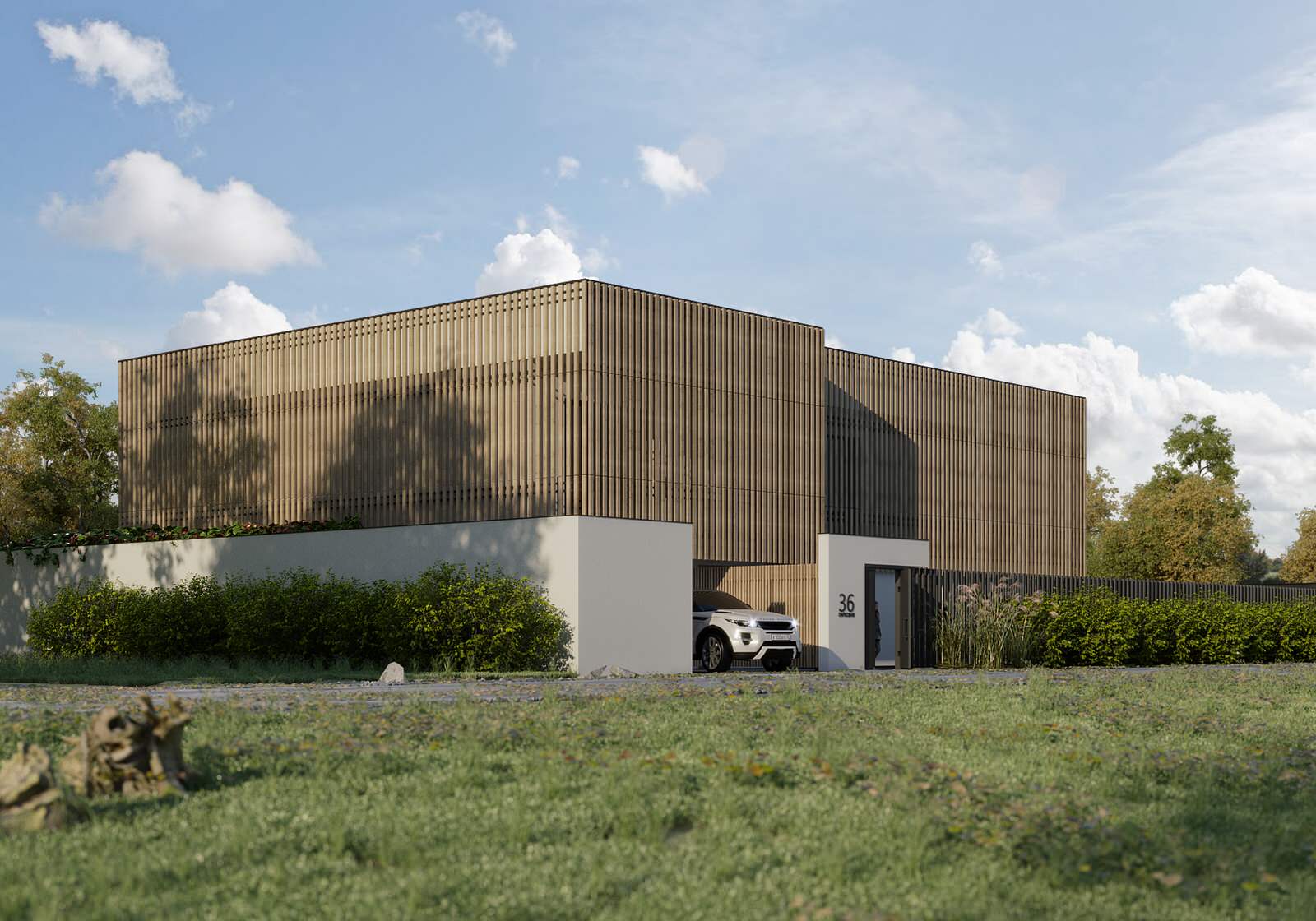 Современный небольшой сад в Воронежской области