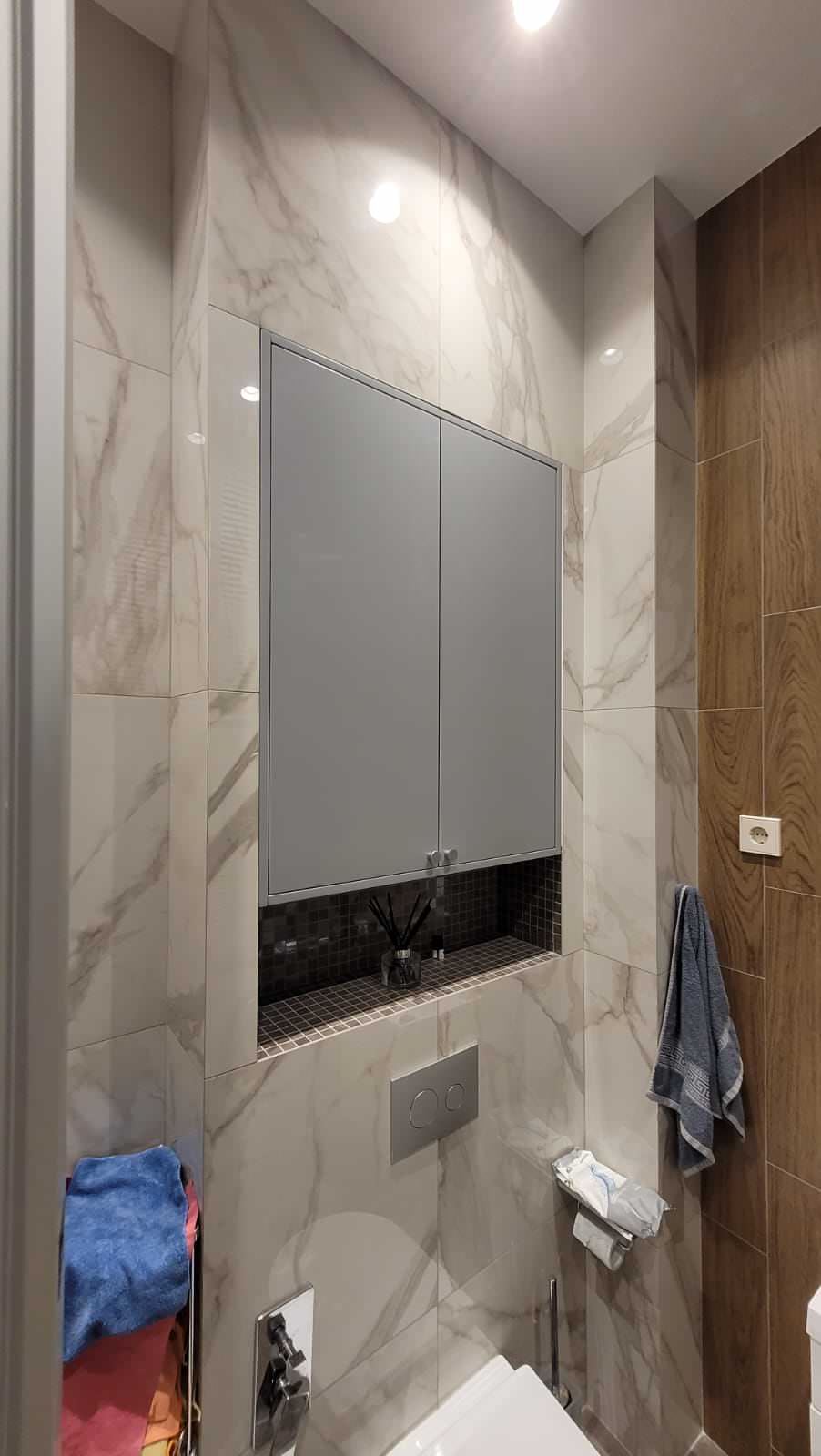 Вентилируемые фасады шкафов в постирочную