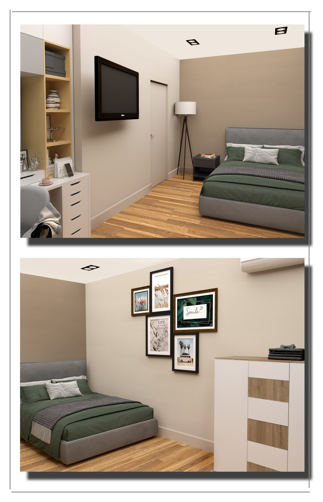 Дизайн проект двухкомнатной квартиры.