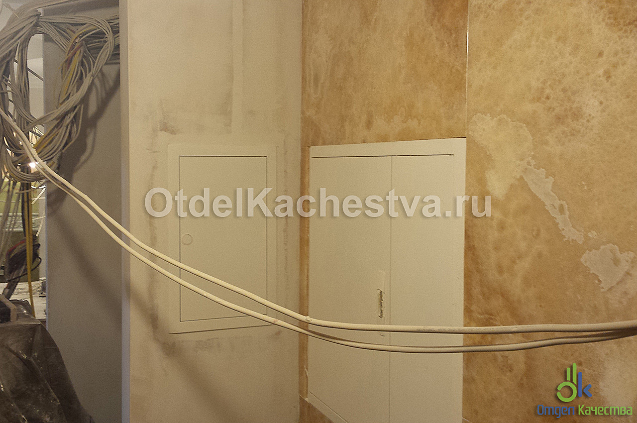 Укладка мрамора в холле